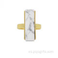 Productos joyería cubo de oro anillos de cobre para anillos de boda